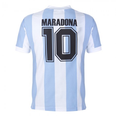 Fußballtrikots Argentinien Diego Maradona 10 Retro Heim Trikotsatz 1986